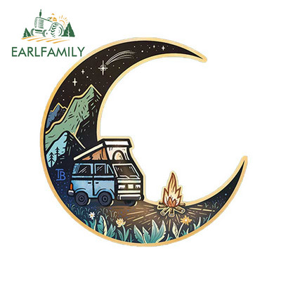 EARLFAMILY 13 cm X 7,7 cm Vanlife autómatricákhoz Fényvédő Occlusion Scratch Matricák Vinil Laptop Lakókocsi Dekor Autó Styling
