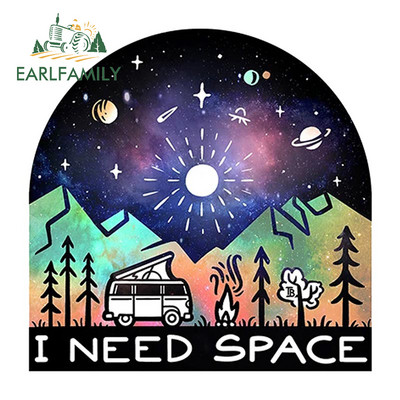 EARLFAMILY 13 cm X 7,7 cm Vanlife autómatricákhoz Fényvédő Occlusion Scratch Matricák Vinil Laptop Lakókocsi Dekor Autó Styling