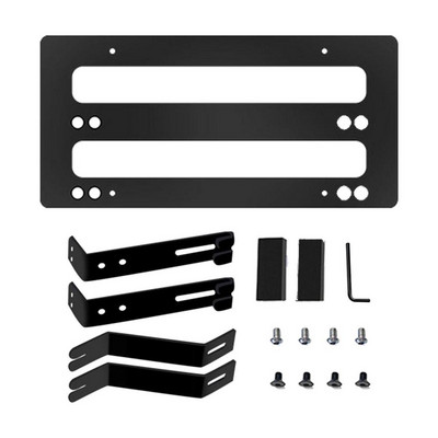 Μαύρα κουφώματα πινακίδας κυκλοφορίας από κράμα αλουμινίου Αντικατάσταση πλαισίου πινακίδας κυκλοφορίας για μοντέλο 3 Y Τριών ειδών ρύθμιση ύψους