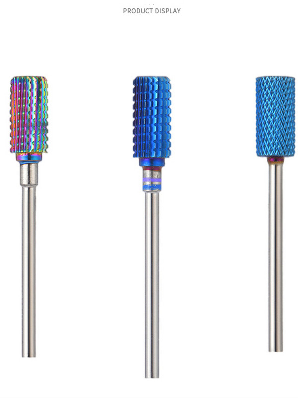 Prémium 3/32"-es kúpos hengeres keményfém szögfúró - elektromos Dremel fúrógéphez, körömdizájnhoz, manikűrhöz, pedikűrhöz, körömtechnikához