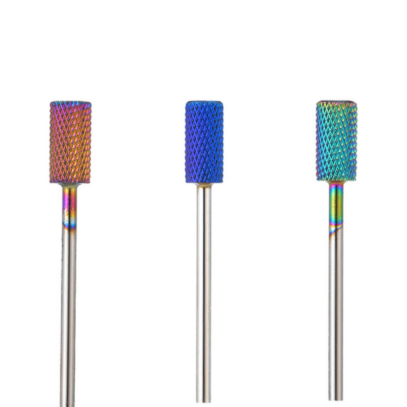 Prémium 3/32"-es kúpos hengeres keményfém szögfúró - elektromos Dremel fúrógéphez, körömdizájnhoz, manikűrhöz, pedikűrhöz, körömtechnikához