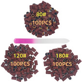 100 db csiszolószalag 1 db körömreszelő Grit#80#120#180 durva finomszemcsés Efile csiszolókészlet akril körmökhöz természetes körmökhöz