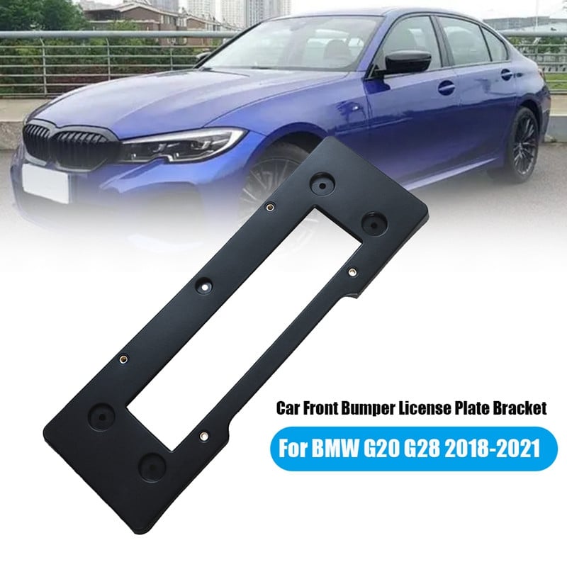 51118075644 autó első lökhárító rendszámtábla konzolja BMW G20 G28 2018-2021 rendszámtábla szerelőkerethez