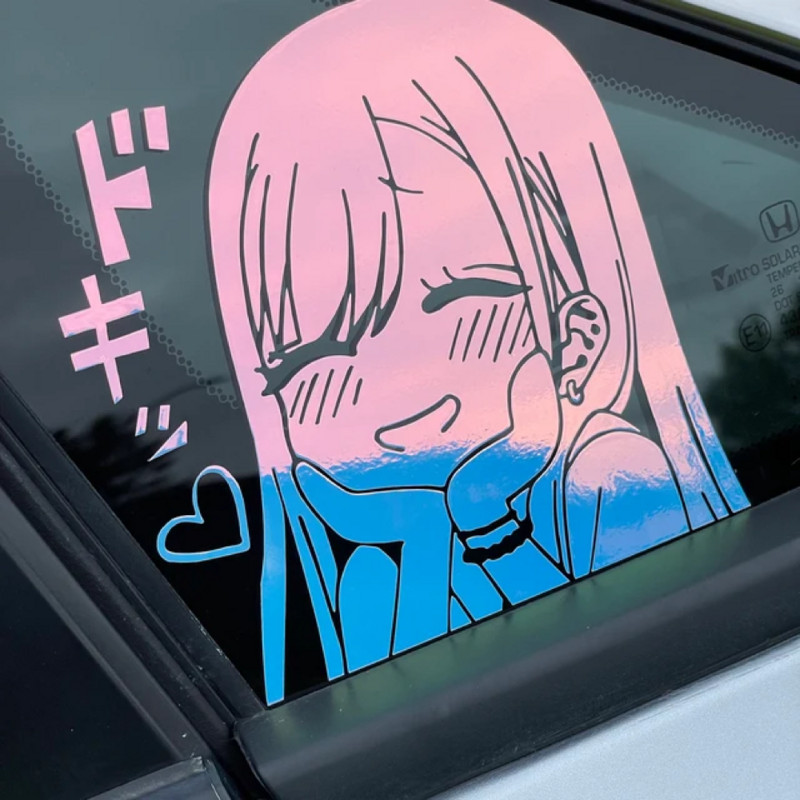 Aranyos anime autómatricák vágott vinil matricák autóablak lökhárító szélvédő autódísz tartozékai Audi BMW-hez