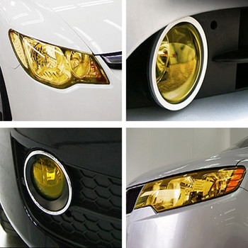 30cm x 100cm Auto Car Tint Headlight Πίσω φως ομίχλης Κάλυμμα αυτοκόλλητου φύλλου μεμβράνης καπνού βινυλίου Αυτοκόλλητα Αυτοκόλλητα Αυτοκόλλητα στυλ αυτοκινήτου