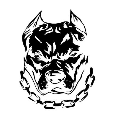 CK21927# Αυτοκόλλητο αυτοκινήτου Pitbull Dog Αδιάβροχα αυτοκόλλητα αυτοκόλλητα βινυλίου Pegatinas Para Coche Αξεσουάρ αυτοκινήτου