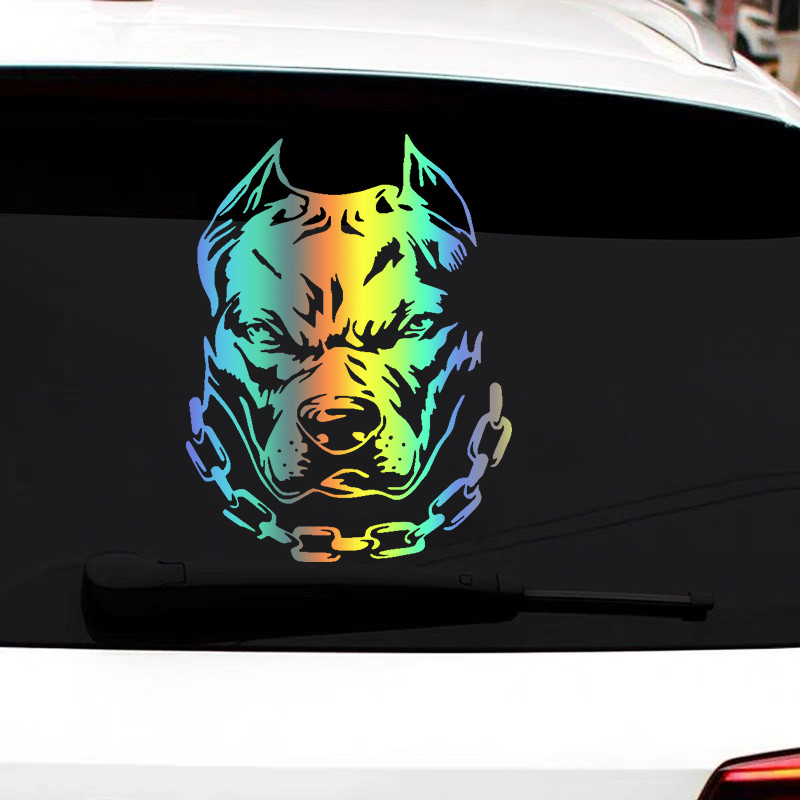 CK21927# Αυτοκόλλητο αυτοκινήτου Pitbull Dog Αδιάβροχα αυτοκόλλητα αυτοκόλλητα βινυλίου Pegatinas Para Coche Αξεσουάρ αυτοκινήτου