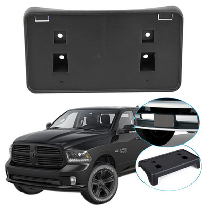 Fekete első rendszámtábla rögzítő konzol DODGE RAM 1500 2013-2018 autó külső tartozékaihoz