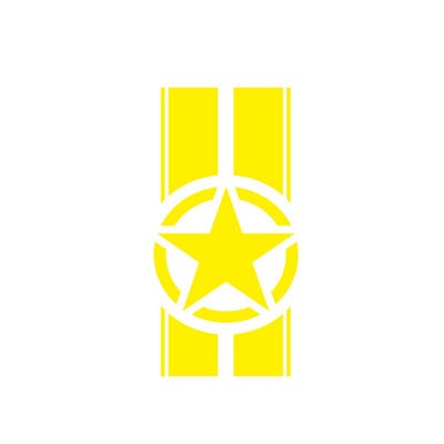 Doordash katonai motorháztető matrica Jeep Wrangler TJ LJ JK Star Army Stripes matrica vinil autós teherautó barkácsolás vízálló autómatricákhoz