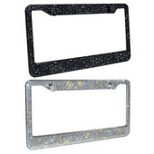 Bling Crystal autós rendszámtábla váz, női luxus, kézzel készített, rozsdamentes acél strasszból készült autó váztábla az amerikai modellhez