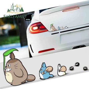 EARLFAMILY 13cm Totoro Αστεία Αυτοκόλλητα Αυτοκινήτου Anime Μπαγκάζι Παράθυρα Decal Graffiti Μοτοσικλέτα Campervan Αδιάβροχα αξεσουάρ αυτοκινήτου