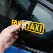 Autocolant reflectorizant de taxi fals amuzant, autocolant pentru mașină, pentru VW Polo Golf 4 5 6 7 Beetle MK3 MK4 MK5 MK6 Bora CC Passat B6 B5