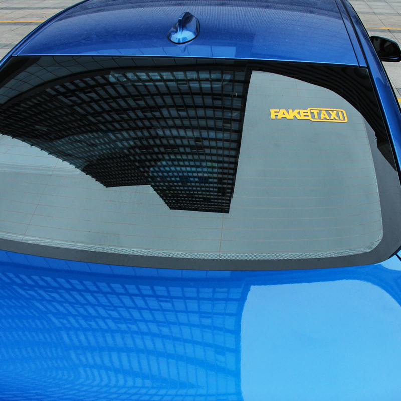 Autocolant reflectorizant de taxi fals amuzant, autocolant pentru mașină, pentru VW Polo Golf 4 5 6 7 Beetle MK3 MK4 MK5 MK6 Bora CC Passat B6 B5