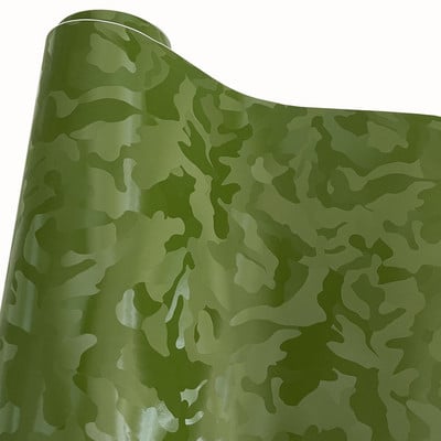 Ρολό περιτυλίγματος βινυλίου καμουφλάζ μαύρο Stealth με αυτοκόλλητο αυτοκόλλητο αυτοκόλλητο αυτοκόλλητο με απελευθέρωση αέρα