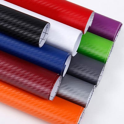 152/127cmx10cm 20cm 3D din fibră de carbon vinil folie de ambalare pentru mașină rolă de folie autocolant autocolante pentru motociclete accesoriu interior pentru stilul mașinii