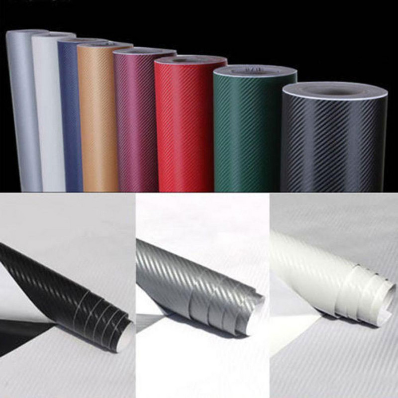 152/127cmx10cm 20cm 3D szénszálas vinil autófólia tekercsfólia autómatrica motorkerékpár matricák autóstílus belső kiegészítők