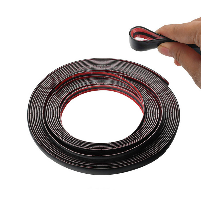 Autó króm díszítő csíkok autós ajtóvédő ütközésgátló csík fényes fekete stílus dekoráció autó króm díszléc