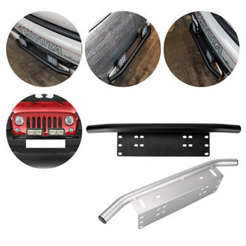 LEEPEE Off Road LED Light Bar Рамка Държач SUV Държач за лампа Дървен светлинен монтаж Скоба за регистрационен номер Алуминиева предна броня Универсален