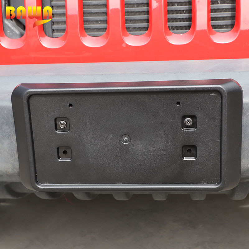 BAWA vanjski dodaci automobila za Jeep Wrangler JK 2013-2017. Osnovni držač prednje registarske pločice automobila za Wrangler JK