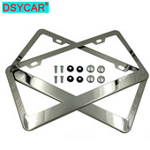 DSYCAR 2Pcs/Σετ Πλαίσιο πινακίδας κυκλοφορίας, Λεπτά καλύμματα βάσης πινακίδας αυτοκινήτου για αυτοκίνητα Universal US Standard