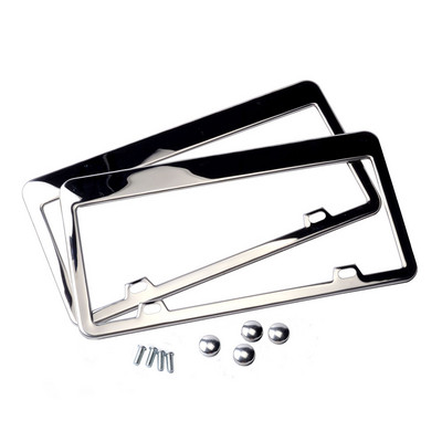 DSYCAR 2Pcs/Σετ Πλαίσιο πινακίδας κυκλοφορίας, Λεπτά καλύμματα βάσης πινακίδας αυτοκινήτου για αυτοκίνητα Universal US Standard