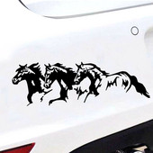 CK3386# Running Horses bakelit autómatrica vízálló hideg vízálló eltávolítható matrica öntapadó autómatricák
