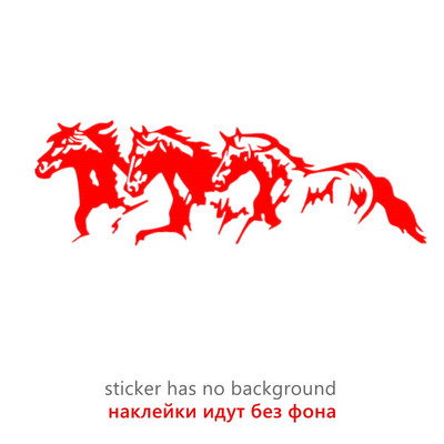 CK3386# Running Horses bakelit autómatrica vízálló hideg vízálló eltávolítható matrica öntapadó autómatricák