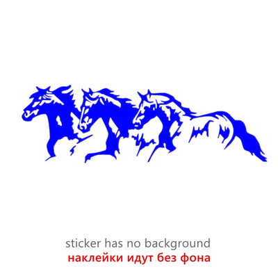 CK3386# Running Horses bakelit autómatrica vízálló hideg vízálló eltávolítható matrica öntapadó autómatricák