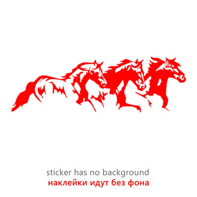 CK3386# Running Horses bakelit autómatrica vízálló hideg vízálló eltávolítható matrica öntapadó autómatricák