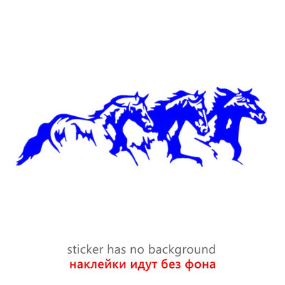 CK3386# Running Horses bakelit autómatrica vízálló hideg vízálló eltávolítható matrica öntapadó autómatricák