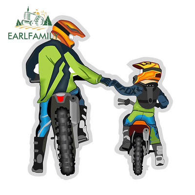 EARLFAMILY 13 cm x 11,3 cm Motociklistu draudzības uzlīmei Automašīnu kravas automašīnu uzlīme Bufera Automašīnas Uzlīme Transportlīdzekļa VAN SUV apdare