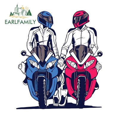 EARLFAMILY 13 cm x 11,3 cm a Motorosok Barátsága számára matrica autó teherautó matrica lökhárító autó matrica jármű kisteherautó-dekoráció