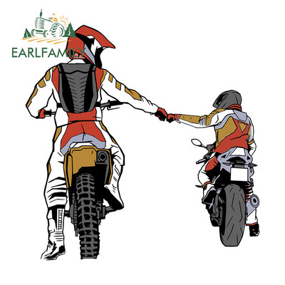 EARLFAMILY 13 cm x 11,3 cm a Motorosok Barátsága számára matrica autó teherautó matrica lökhárító autó matrica jármű kisteherautó-dekoráció