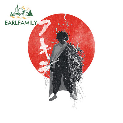 EARLFAMILY 13 cm-es Samurai Warrior Car Assessoires matrica karcálló fényvédő dekoráció lakókocsi ablakos graffiti matrica