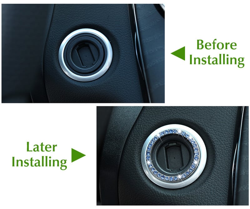 Autótartozékok, Crystal autómotor indító leállító gyújtáskulcstartó Mercedes Benz W203 W210 W211 W204 CES CLS CLK CLA SLK