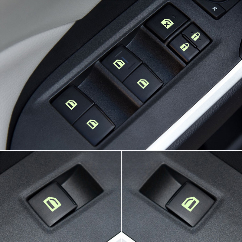 Autóajtó ablak világító gombos matrica Autótartozékok KIA RIO ceed Hyundai Tucson Creta Kona Solaris Accent Elantra gépkocsihoz