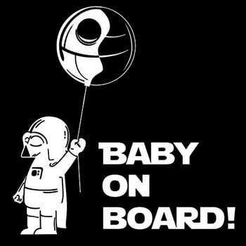 Astronaut Baby on Board Δημιουργικό Αυτοκόλλητο Αυτοκινήτου Μοτίβο Αυτοκινήτων Προφυλακτήρας Εξωτερικά αξεσουάρ Αυτοκόλλητα βινυλίου