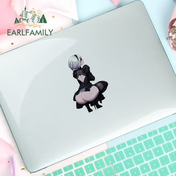 EARLFAMILY 13cm Sexy Girl NieR Automata 2B Render Personality Anime Girl Προφυλακτήρας μοτοσικλέτας Αυτοκόλλητα αυτοκινήτου Αυτοκόλλητα αυτοκινήτου Αξεσουάρ αυτοκινήτου