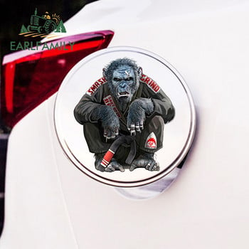 EARLFAMILY 13cm x 11.3cm за The Gentle Art of Jiu Jitsu Chimp Винилови стикери за кола SUV Fine Window Decal Custom Printing Decor