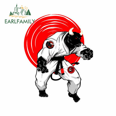 EARLFAMILY 13 cm x 11,3 cm a Jiu Jitsu finom művészetéhez csimpánz vinyl autómatricák SUV finom ablakmatrica egyedi nyomtatási dekor