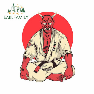 EARLFAMILY 13 cm x 11,3 cm a Jiu Jitsu finom művészetéhez csimpánz vinyl autómatricák SUV finom ablakmatrica egyedi nyomtatási dekor