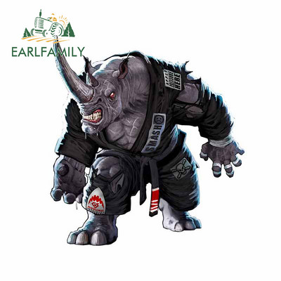 EARLFAMILY 13 cm x 11,3 cm a Jiu Jitsu finom művészetéhez csimpánz vinyl autómatricák SUV finom ablakmatrica egyedi nyomtatási dekor