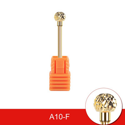 Glodalo Zlatni volfram karbid svrdla za nokte za električnu bušilicu za nokte Stroj za manikuru Pedikura Turpije za nokte Pribor