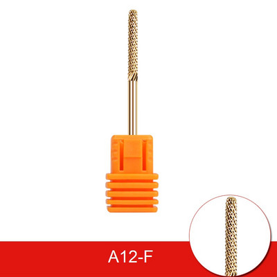 Glodalo Zlatni volfram karbid svrdla za nokte za električnu bušilicu za nokte Stroj za manikuru Pedikura Turpije za nokte Pribor