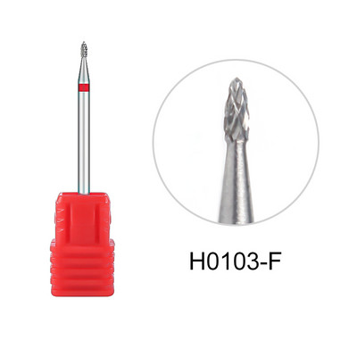 Glodalo Zlatni volfram karbid svrdla za nokte za električnu bušilicu za nokte Stroj za manikuru Pedikura Turpije za nokte Pribor