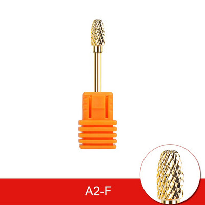 Glodalo Zlatni volfram karbid svrdla za nokte za električnu bušilicu za nokte Stroj za manikuru Pedikura Turpije za nokte Pribor