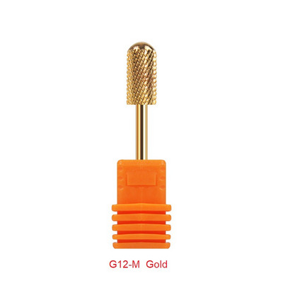 Glodalo Zlatni volfram karbid svrdla za nokte za električnu bušilicu za nokte Stroj za manikuru Pedikura Turpije za nokte Pribor