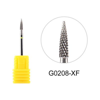 Glodalo Zlatni volfram karbid svrdla za nokte za električnu bušilicu za nokte Stroj za manikuru Pedikura Turpije za nokte Pribor