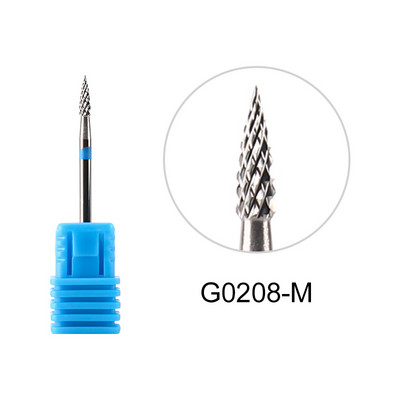 Glodalo Zlatni volfram karbid svrdla za nokte za električnu bušilicu za nokte Stroj za manikuru Pedikura Turpije za nokte Pribor