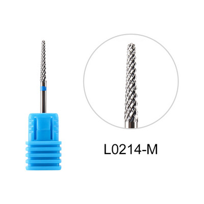 Glodalo Zlatni volfram karbid svrdla za nokte za električnu bušilicu za nokte Stroj za manikuru Pedikura Turpije za nokte Pribor